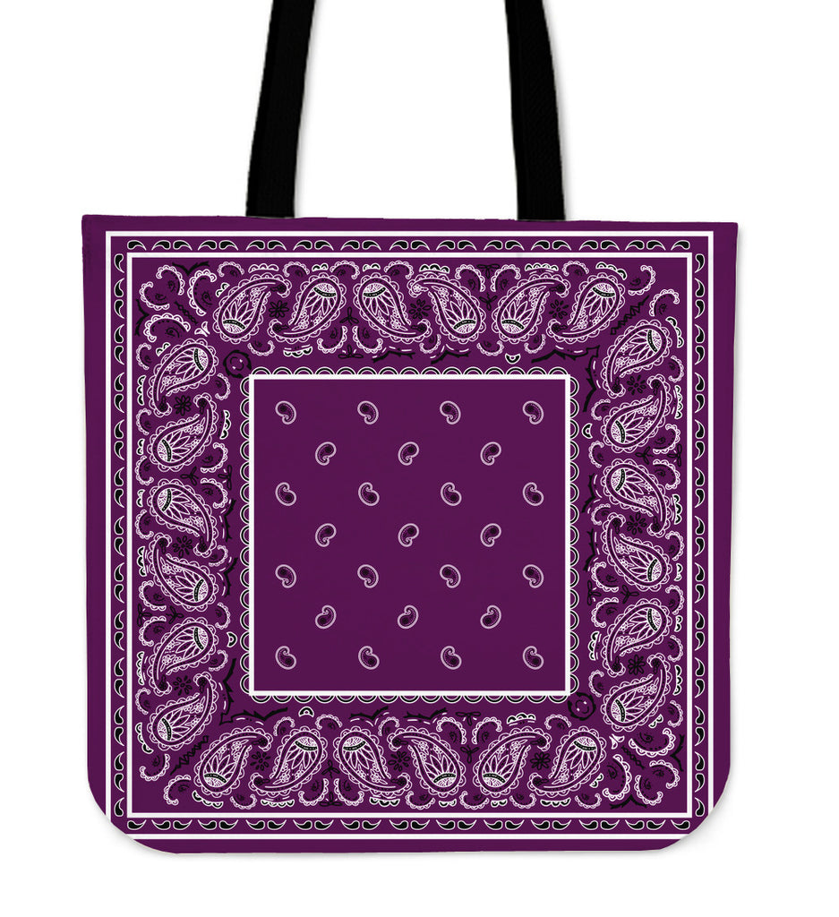 Wild Plum Bandana Tote Bag