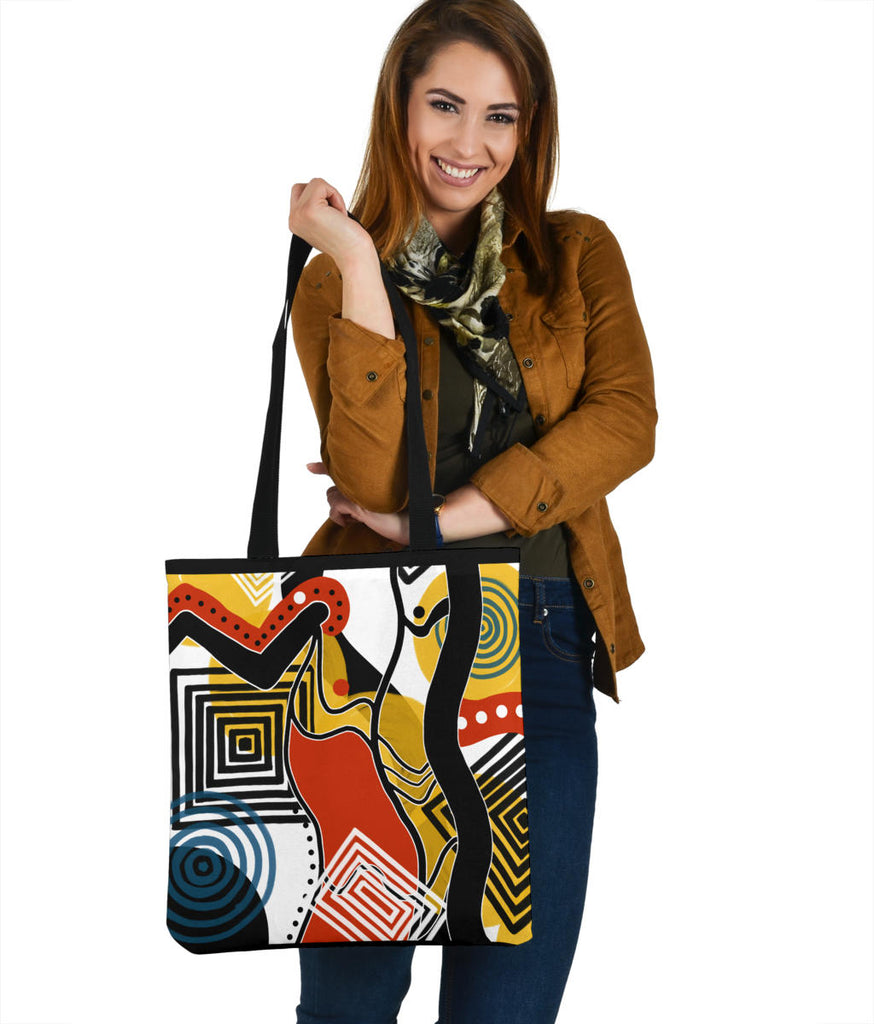 Retro Abstract Tote Bag 1