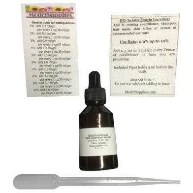 Hydrolyzed Keratin - 100% PURE - DIY ingredient - hair treatment - skin care - ModelSupplies