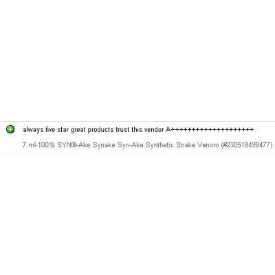 15ml-100% SYN®-Ake Synake Syn-Ake Synthetic Snake Venom - ModelSupplies