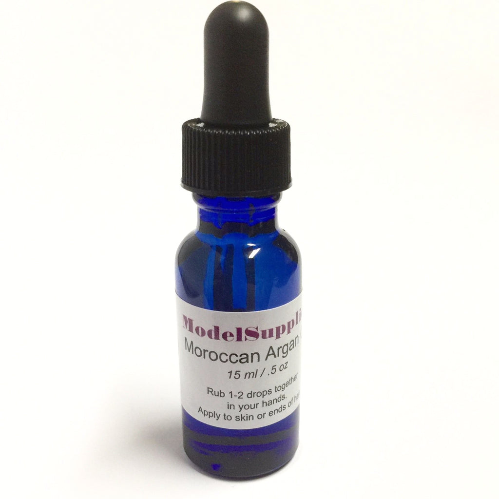 Argan Oil 100% Pure Organic Moroccan Face Body Hair w/ Dropper Fresh - ModelSupplies
