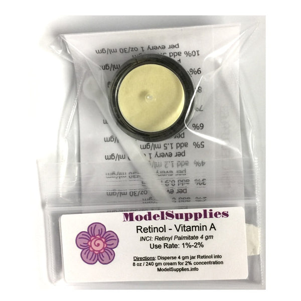 100% Retinyl Palmitate Powder - Pure Vitamin A Ingredient for DIY Retinol Creams, Serums - ModelSupplies