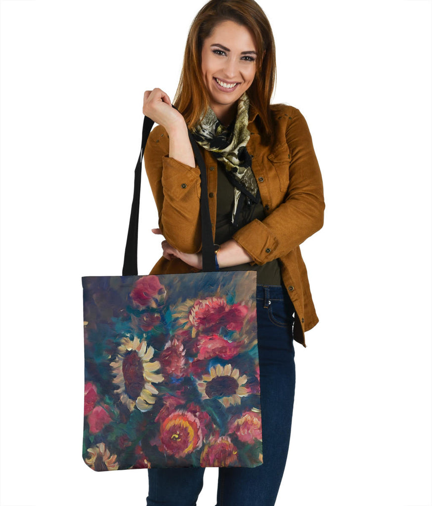 The Sunflower Bouquet Tote Bag from Fine Art Painting