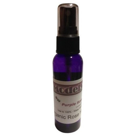 100% Organic Rose Water ModelSupplies Purple Rose Hydrosol Bulgaria 2oz Sprayer - ModelSupplies