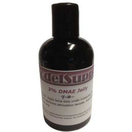 4oz Black Bottle Clear 3% DMAE Jelly in Aloe Base - ModelSupplies
