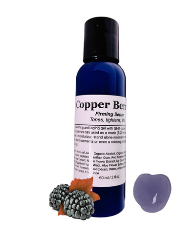 GHK Copper Peptide MarionBerry Firming Serum with high quality antioxidants Non-GMO Tightening Moisturizing Gel 2 fl oz / 60 ml