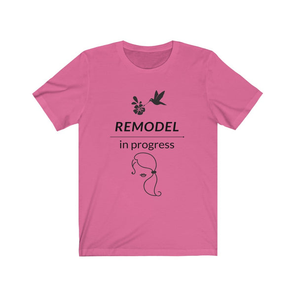 Remodel in Progress Womens T-Shirt Motivational Uplifting V-neck tee shirt Best Seller!