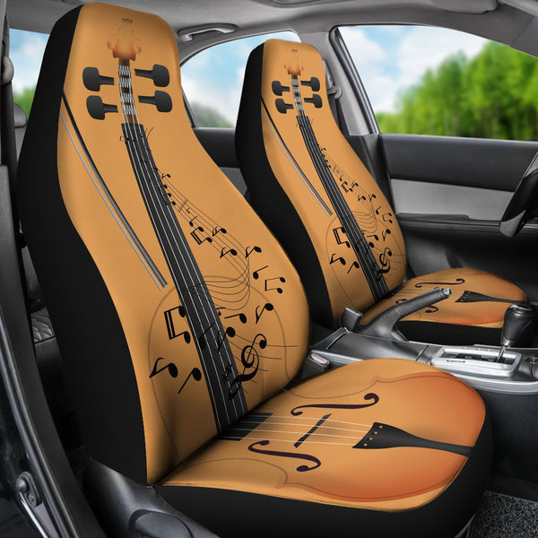 Soft Orange Violin - Car Seat Cover