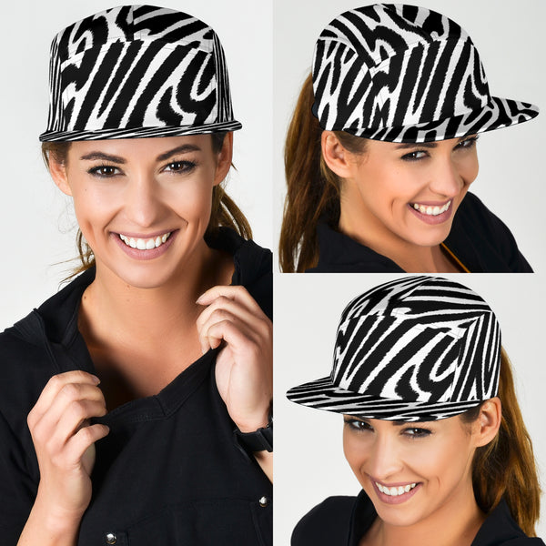 5 Panel Hat Zebra Animal Print