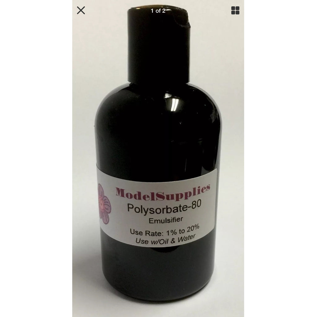 4oz Polysorbate 80 Emulsifier -  Mix Water & Oil Create Emulsions Creams Lotions - ModelSupplies