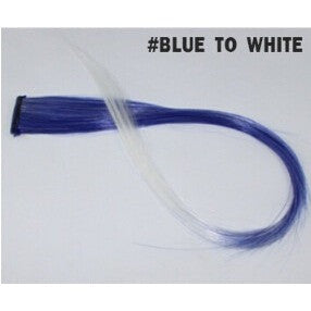 hair extensions 2016 New Arrive fashion women's Long Synthetic Clip In Extensions Gradient Color cosplay  hair pieces #JO009 - ModelSupplies