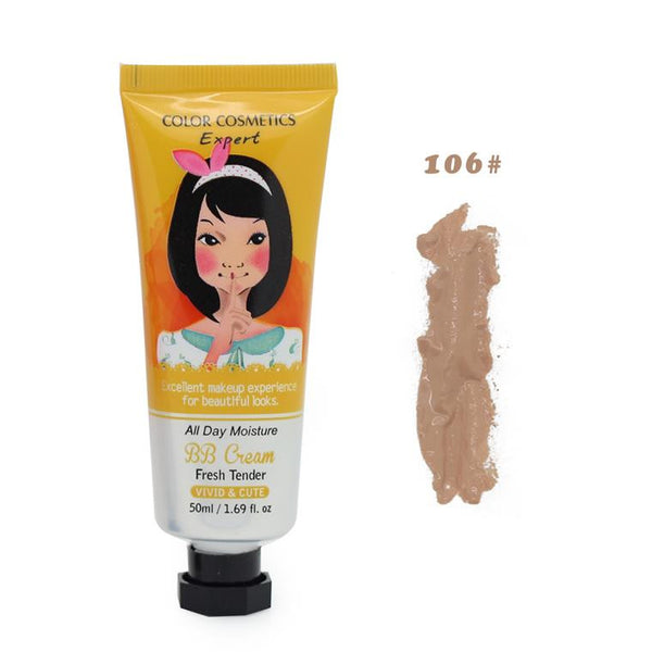 Music Flower Brand BB&CC Cream Korean Makeup Face Base Liquid Foundation Make Up Concealer Moisturizing Whitening Cosmetics 50ml - ModelSupplies