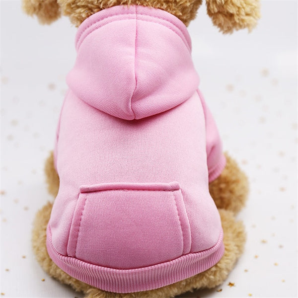 Hoodie for Dogs Solid Color Pet Dog Fleece Sweater for Dog Warm Dog Clothes Dog Cool Hoodie Soft Puppy Dog Pet Clothes Sweatshirt Dog Costume