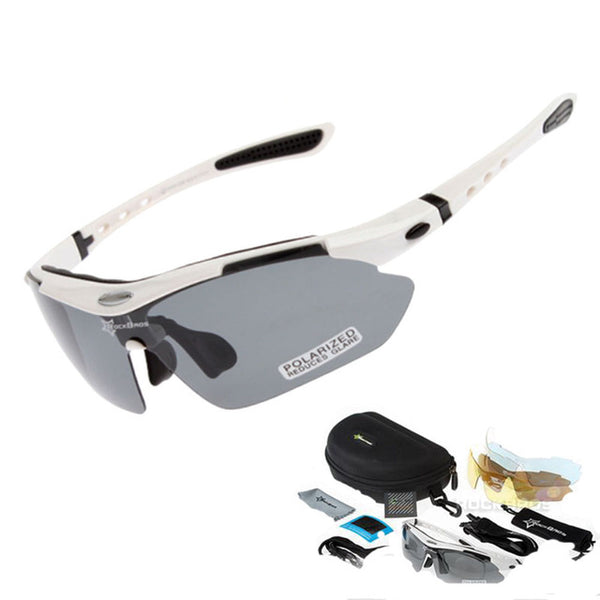 RockBros Cycling Glasses Frame Polarized 29g Goggles Eyewear 5 Lens Polarized Cycling Sun Glasses Outdoor Sports Bicycle Glasses