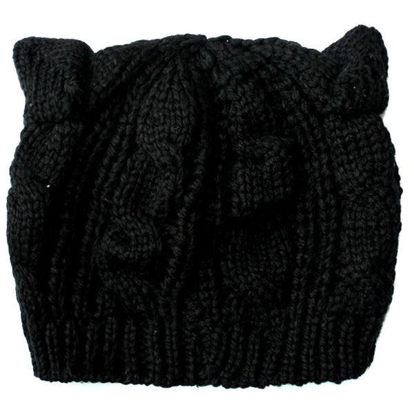 2016 Fashion Lady Girls Winter wool makes hotspot Cat Ear Hat Beanie  Free shipping ModelSupplies - ModelSupplies