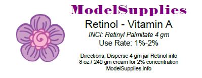 100% Retinyl Palmitate Powder - Pure Vitamin A Ingredient for DIY Retinol Creams, Serums - ModelSupplies